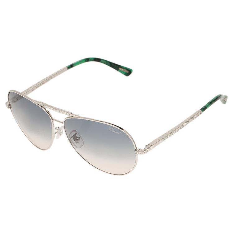 Pre Owned Chopard Silver SCH934S Aviators