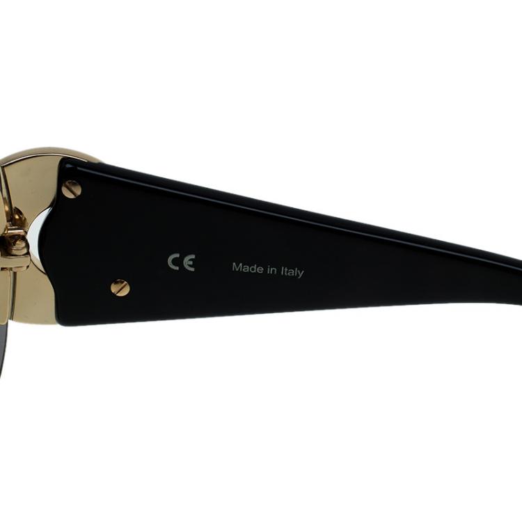 Pre Owned Chopard Black SCH939S Shield Sunglasses