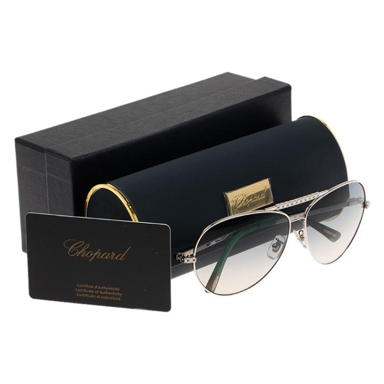 Pre Owned Chopard Silver SCH934S Aviators