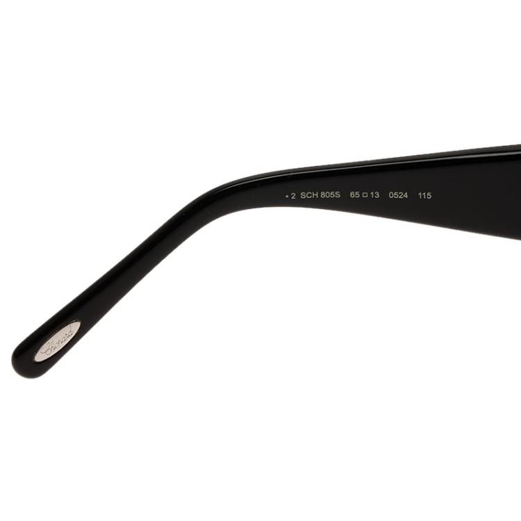Pre Owned Chopard Silver SCH 805S Embellished Round Sunglasses