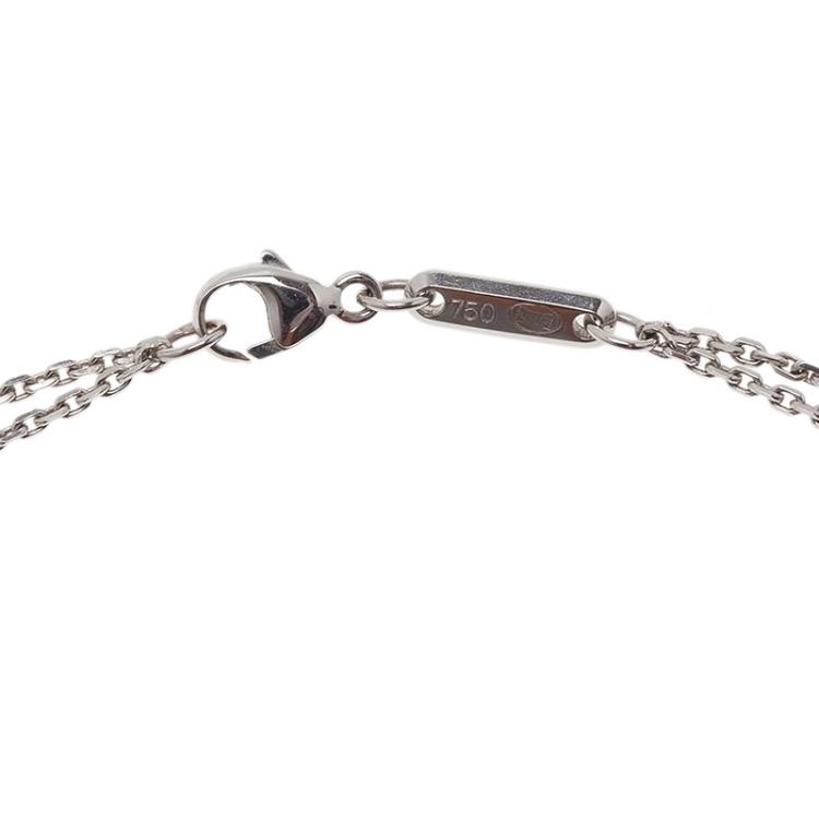 Pre Owned Chopard Happy Spirit Diamond White Gold Pendant Necklace