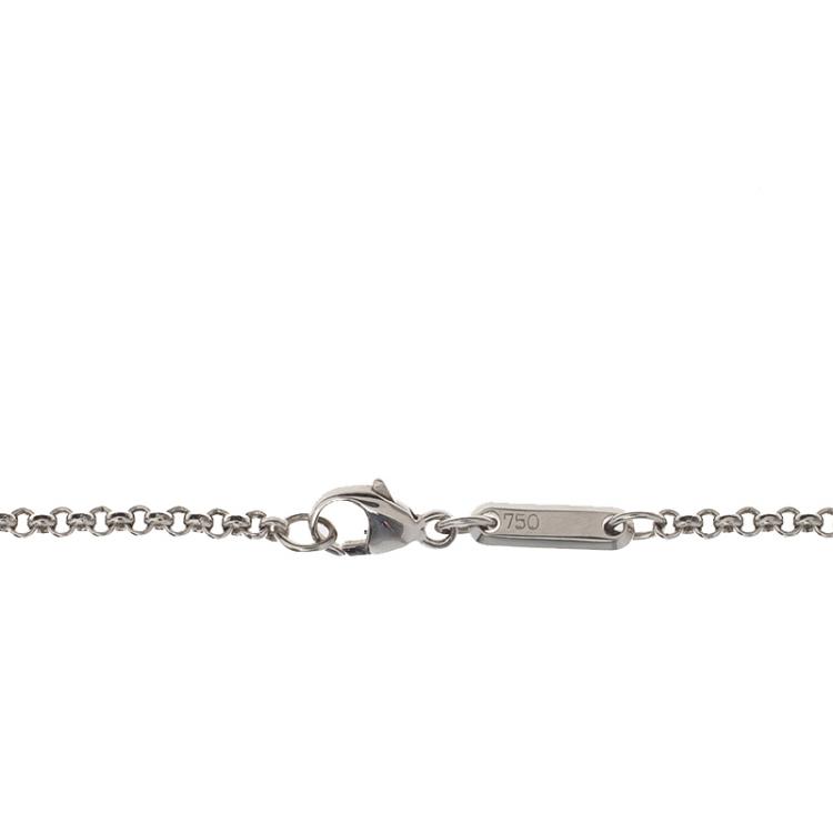 Pre Owned Chopard Very Chopard Diamond White Gold Pendant Necklace