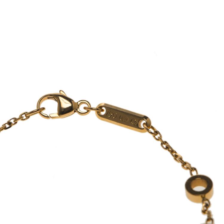 Pre Owned Chopard Happy Diamonds Bubbles 18k Rose Gold Bracelet 17cm