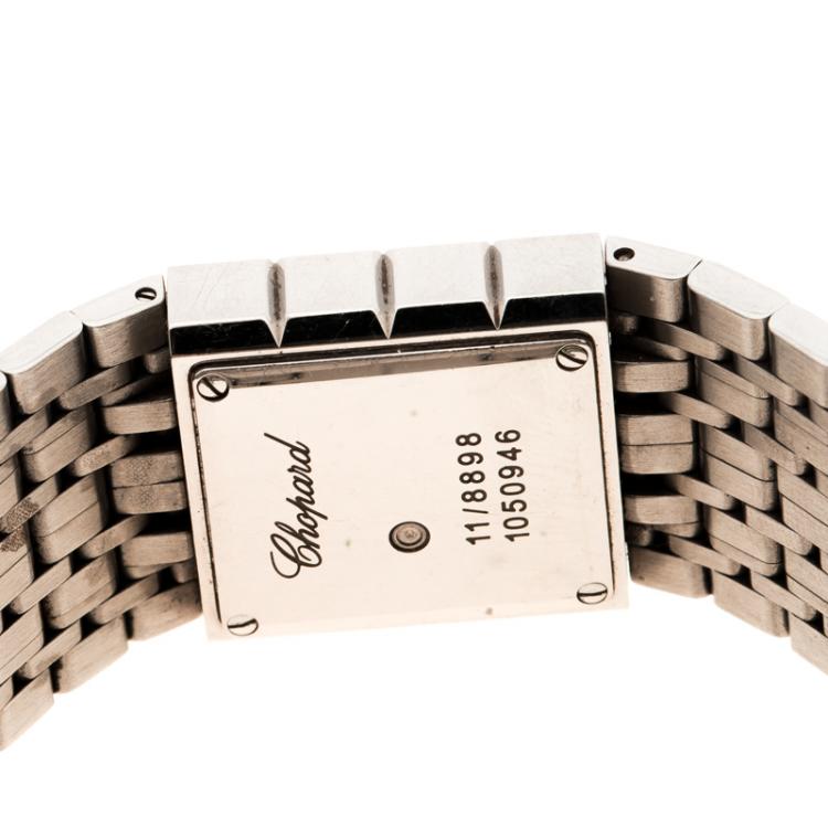 Pre Owned Chopard Stainless Steel Ice Cube Women's Wristwatch 22 mm