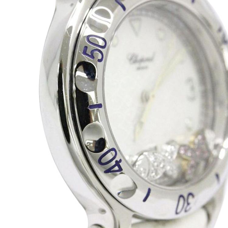 Pre Owned Chopard Mother of Pearl Happy Sport Women's Wristwatch 32MM
