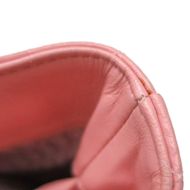 Pre Owned Dior Pink Cannage Leather Large Lady Dior Tote
