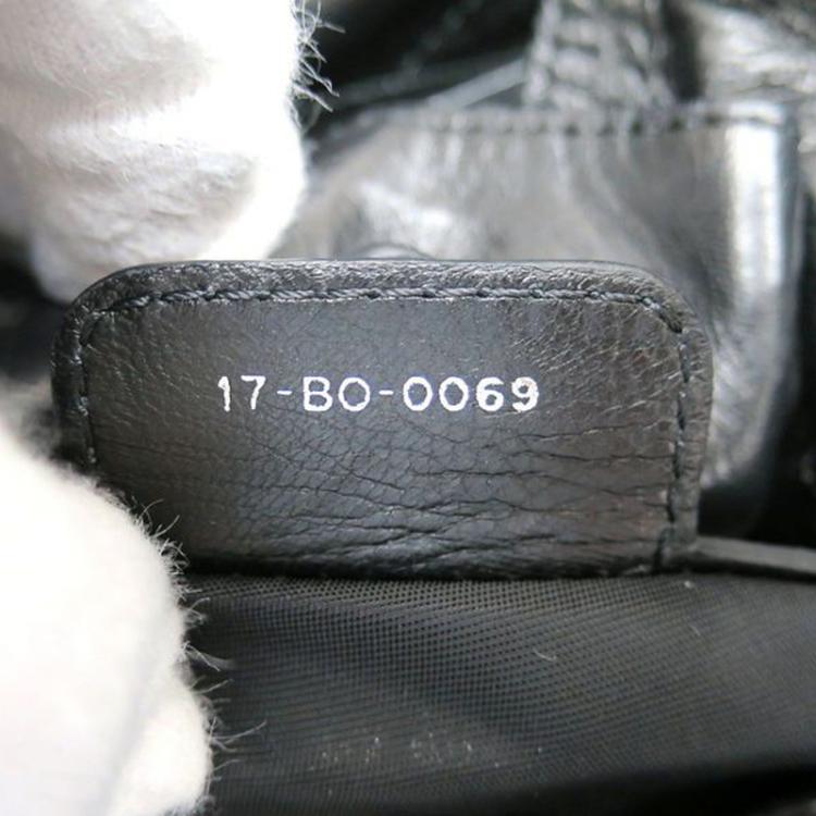 Pre Owned Dior Black Quilted Cannage Lambskin Leather Le Trente Shoulder Bag
