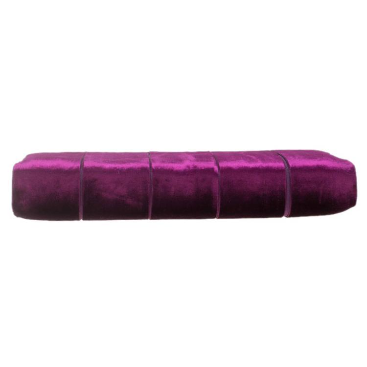 Pre Owned Christian Louboutin Purple Velvet Evening Bag