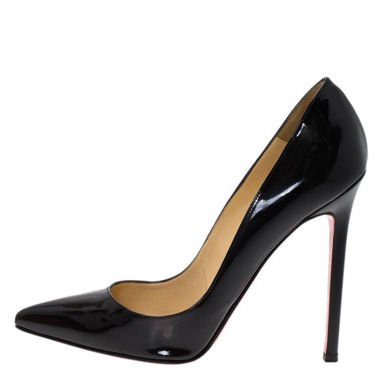 مملوكة مسبقًا Christian Louboutin Black Patent Pigalle Pumps Size 37.5