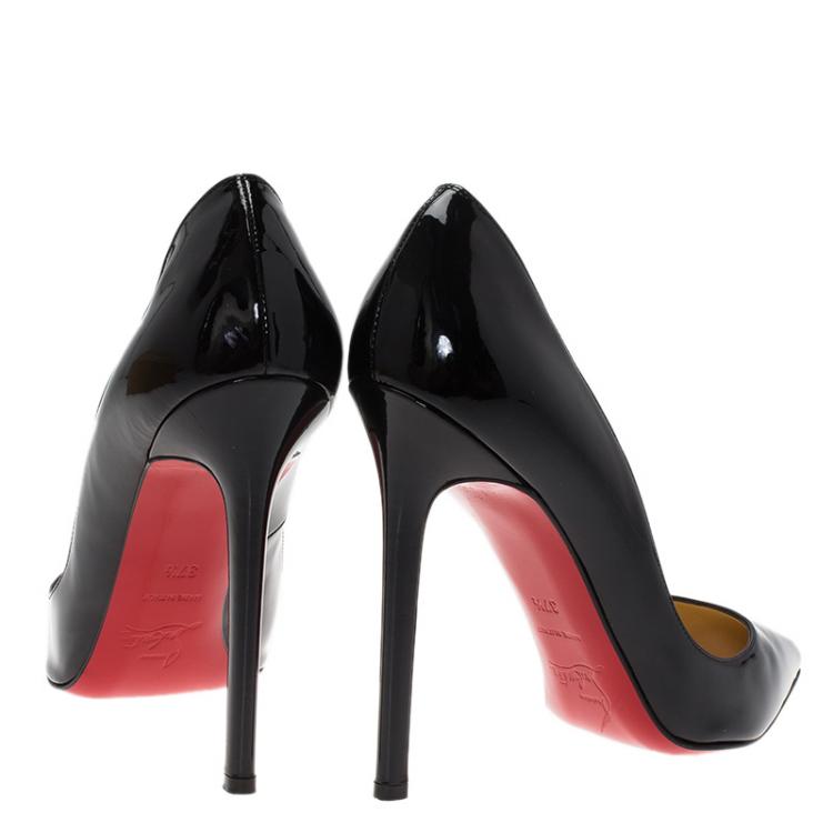 مملوكة مسبقًا Christian Louboutin Black Patent Pigalle Pumps Size 37.5