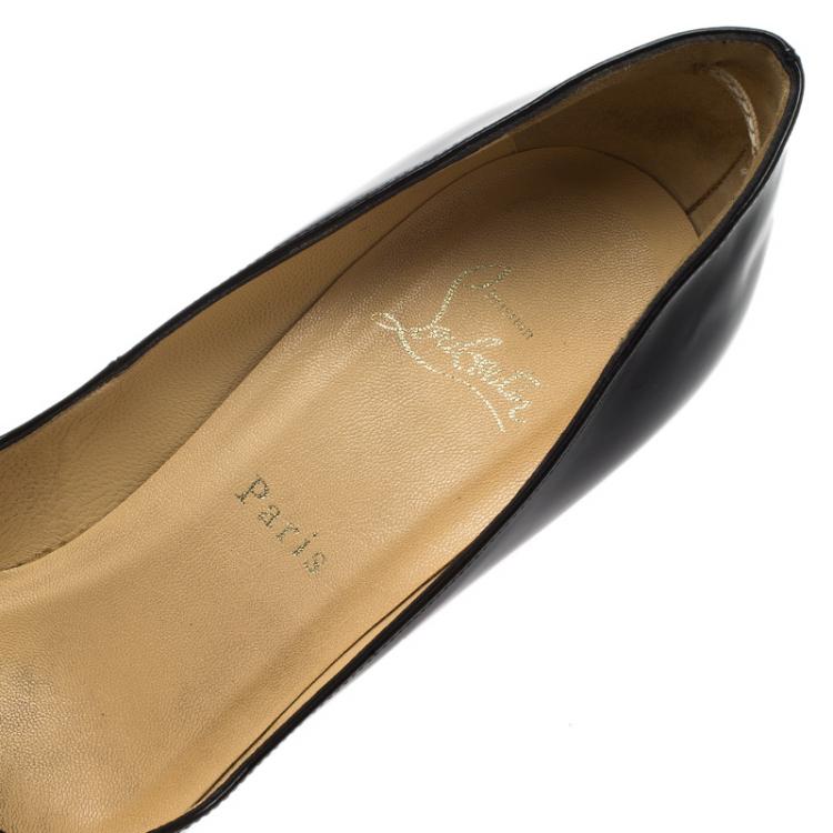 مملوكة مسبقًا Christian Louboutin Black Patent Pigalle Pumps Size 37.5