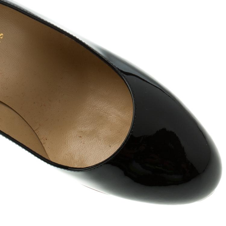 مملوكة مسبقًا Christian Louboutin Black Patent New Simple Pumps Size 39