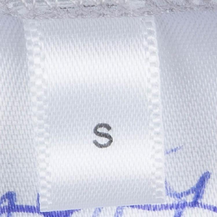 مملوكة مسبقًا Christopher Kane Grey Bouquet Print Applique Detail Sweatshirt S