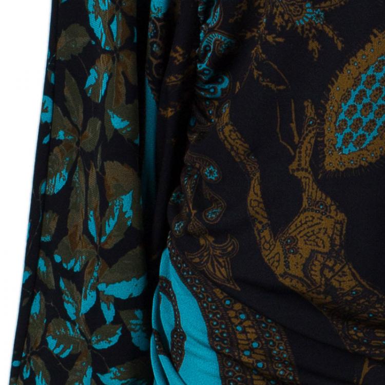 Pre Owned Class by Roberto Cavalli Multicolor Printed Top L