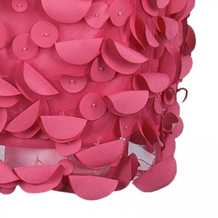 Pre Owned Class by Roberto Cavalli Pink Circle Detail Shift Dress M