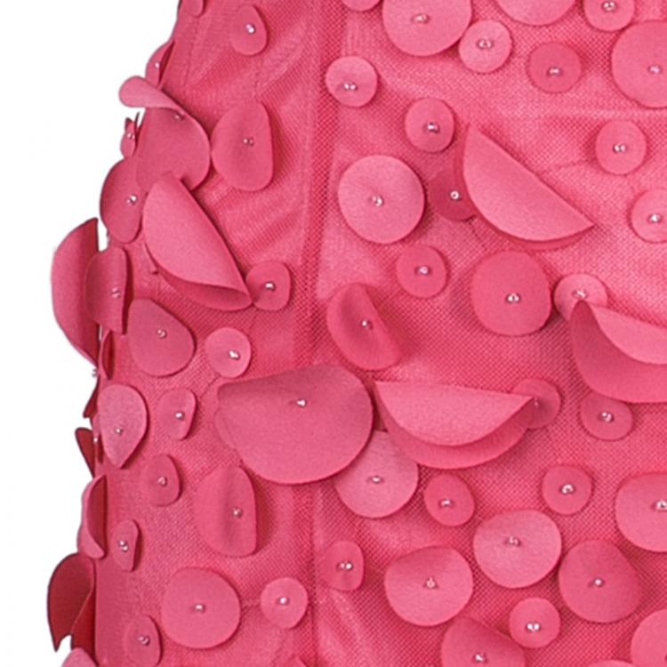 Pre Owned Class by Roberto Cavalli Pink Circle Detail Shift Dress M