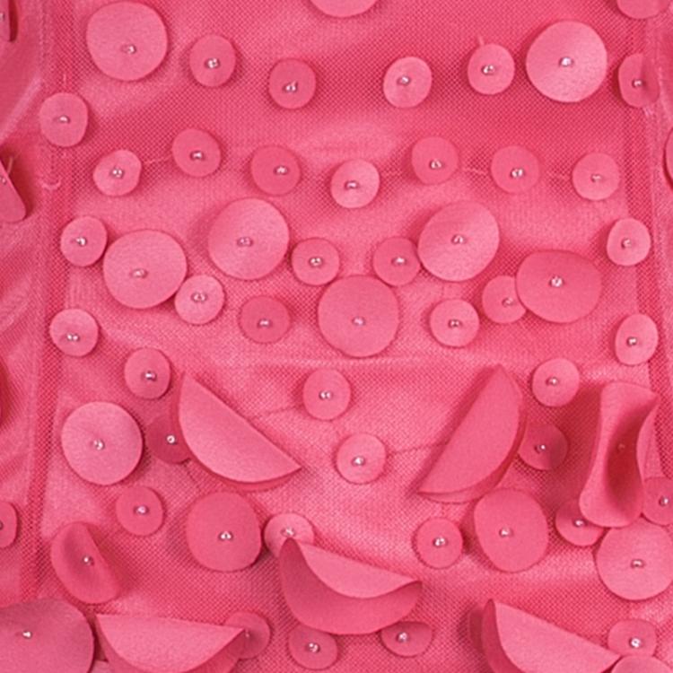 Pre Owned Class by Roberto Cavalli Pink Circle Detail Shift Dress M