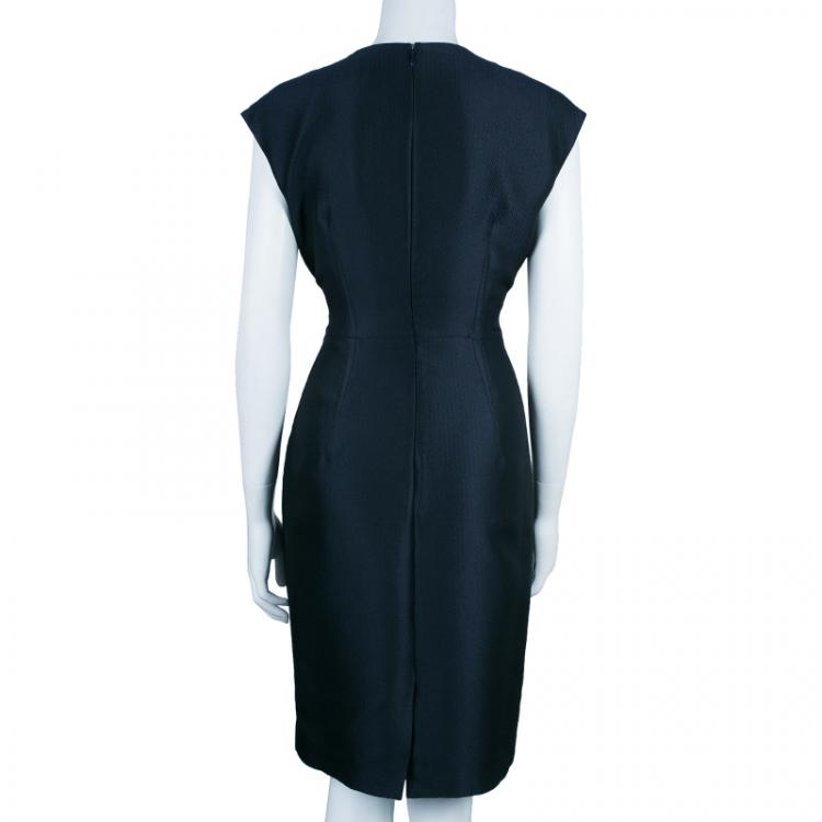 Pre Owned Class by Roberto Cavalli Navy Sheath Dress L
