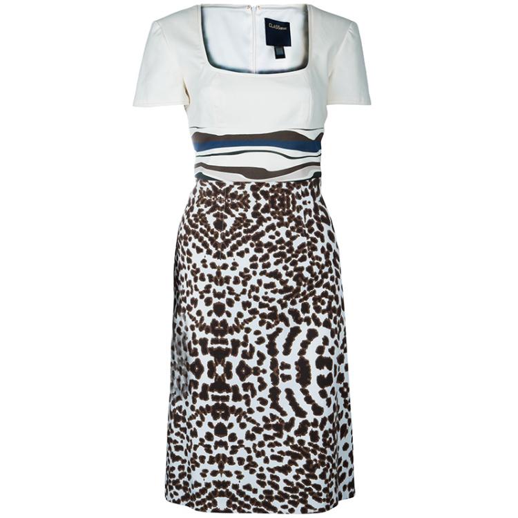 Pre Owned Class by Roberto Cavalli Printed Dress M