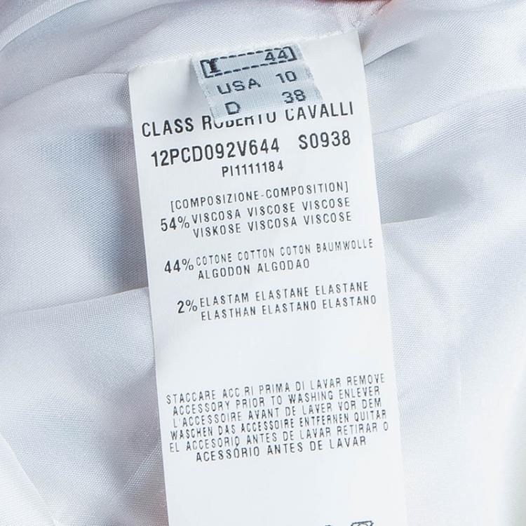 Pre Owned Class by Roberto Cavalli Printed Dress M