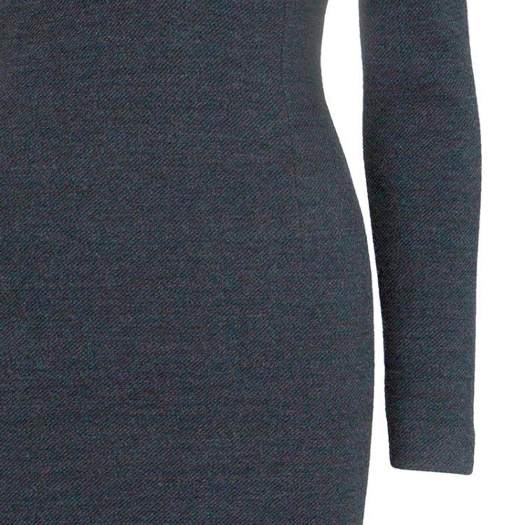 Pre Owned Class by Roberto Cavalli Grey Fitted Dress S