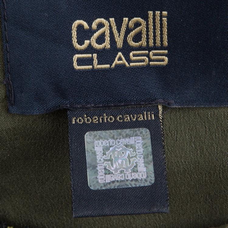 Pre Owned Cavalli Class by Roberto Cavalli Two Tone Layered Blouse M