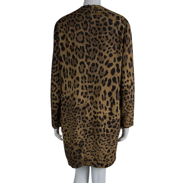 Pre Owned Class By Roberto Cavalli Leopard Print Dress L