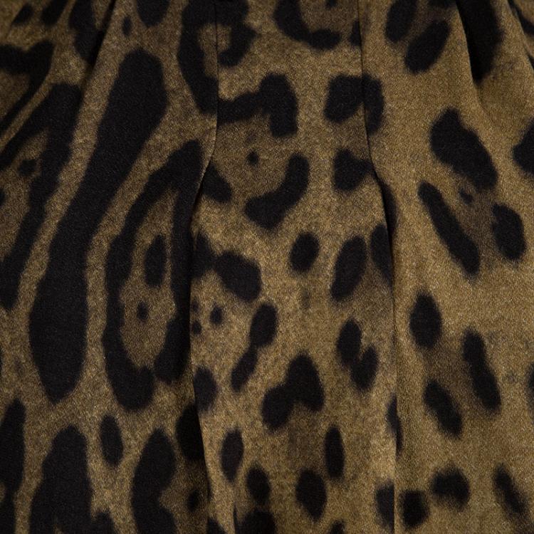 Pre Owned Class By Roberto Cavalli Leopard Print Dress L