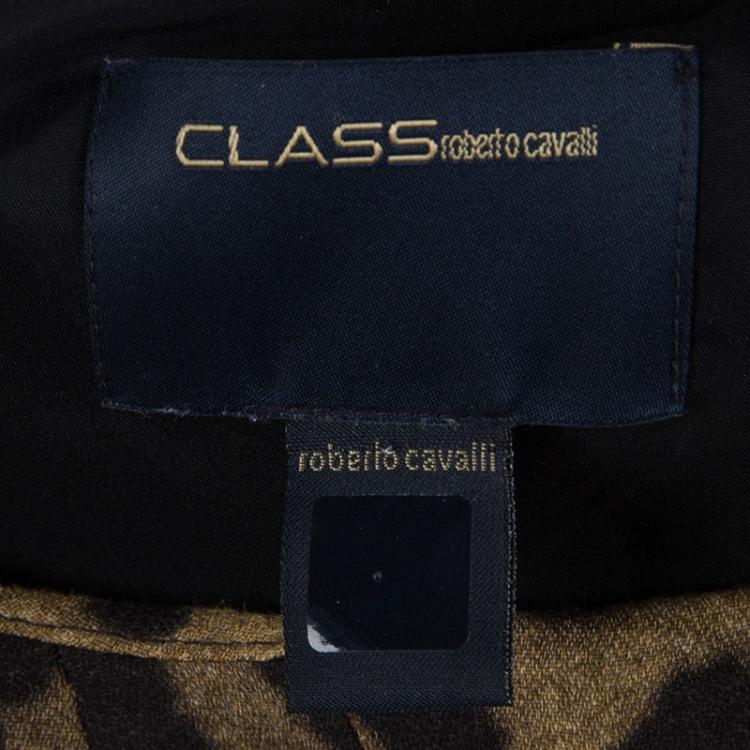 Pre Owned Class By Roberto Cavalli Leopard Print Dress L