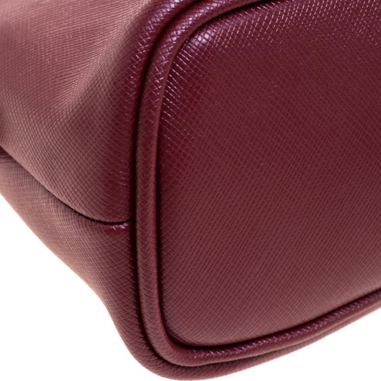 Pre Owned Coach Burgundy Leather Small Peyton Satchel