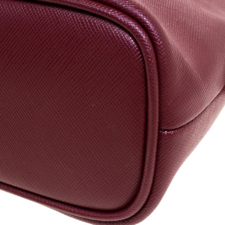 Pre Owned Coach Burgundy Leather Small Peyton Satchel