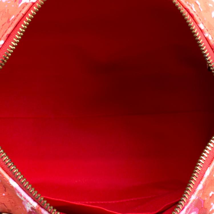 Pre Owned Coach Multicolor Floral Print Coated Canvas Mini Bennett Satchel