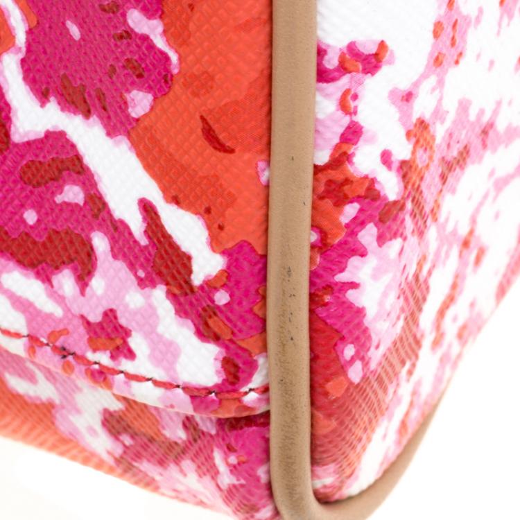 Pre Owned Coach Multicolor Floral Print Coated Canvas Mini Bennett Satchel