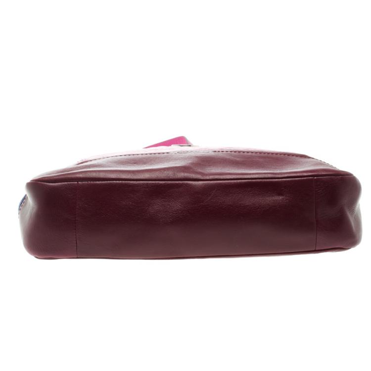 Pre Owned Coach Multicolor Leather and Suede Colorblock Park Hobo