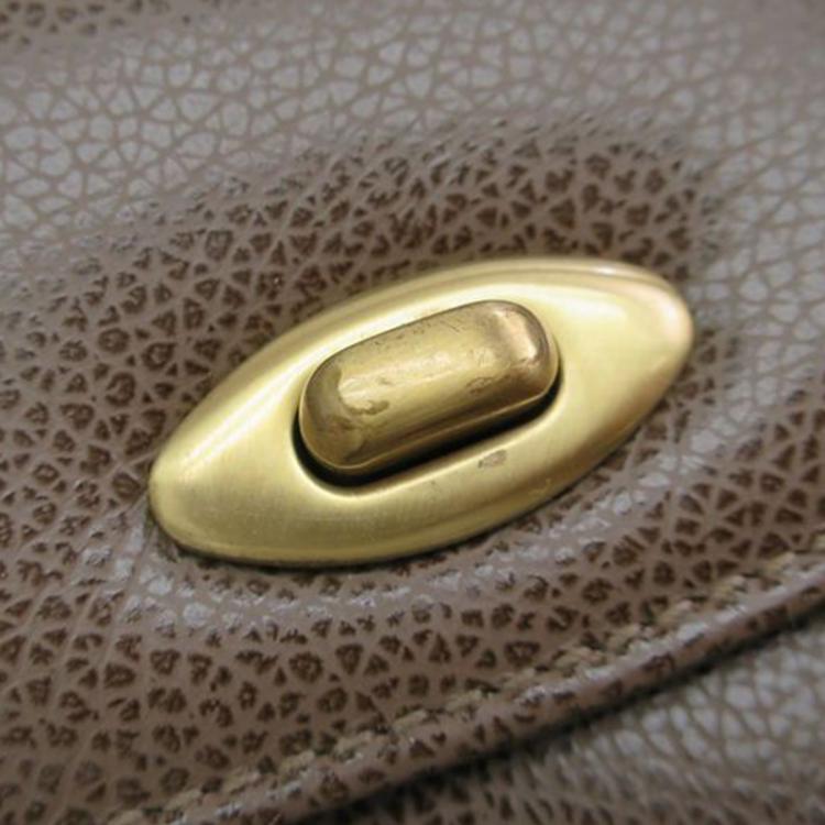 Pre Owned Coach Brown Leather Top handle satchel 