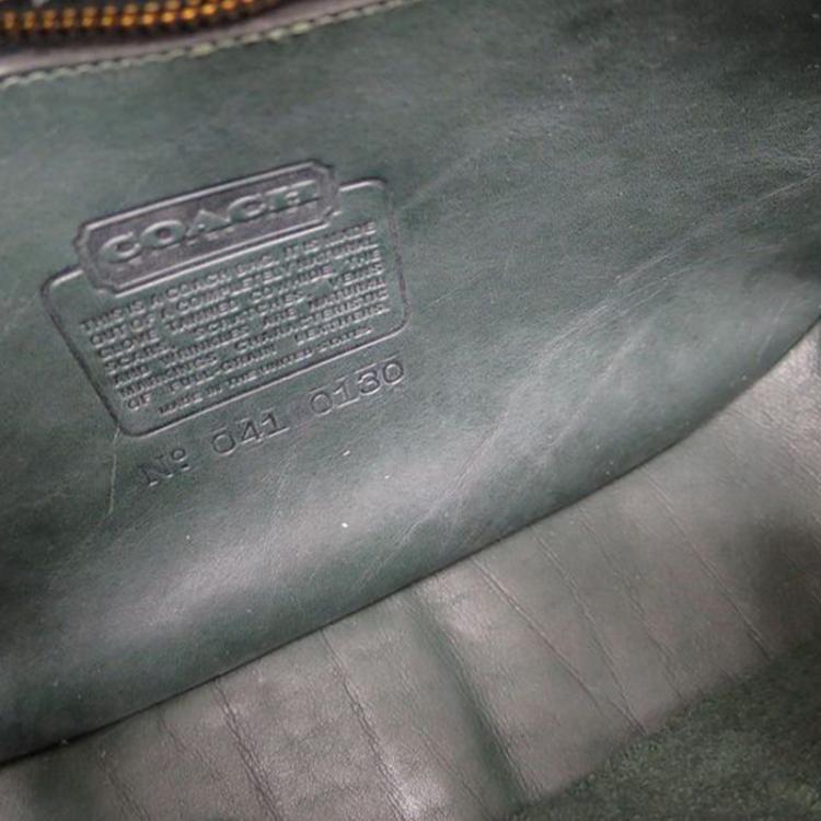 Pre Owned Coach Black Leather Saddle Shoulder Bag 