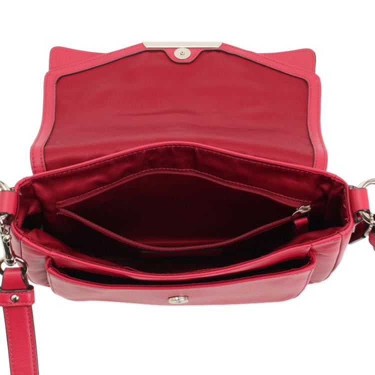 Pre Owned Coach Pink Leather Shoulder Bag