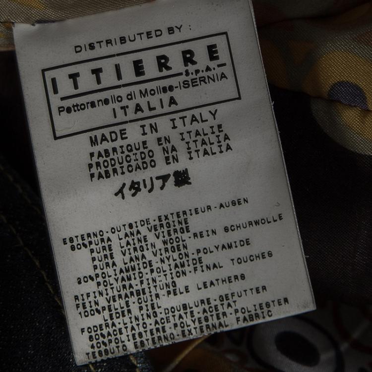 Pre Owned D&G Multicolor Tweed and Denim Blazer M