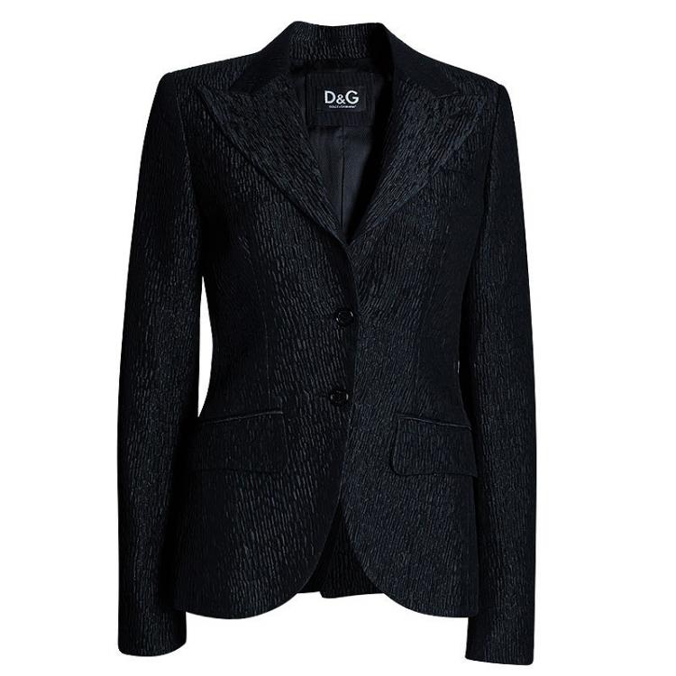 Pre Owned D&G Charcoal Grey Pantsuit M