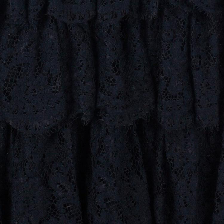 Pre Owned D and G Ruffle Tiered Lace Maxi Gown S