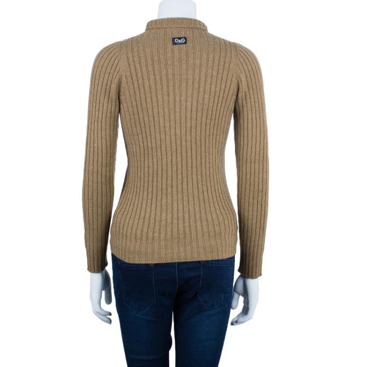Pre Owned D and G Beige Turtleneck Sweater L
