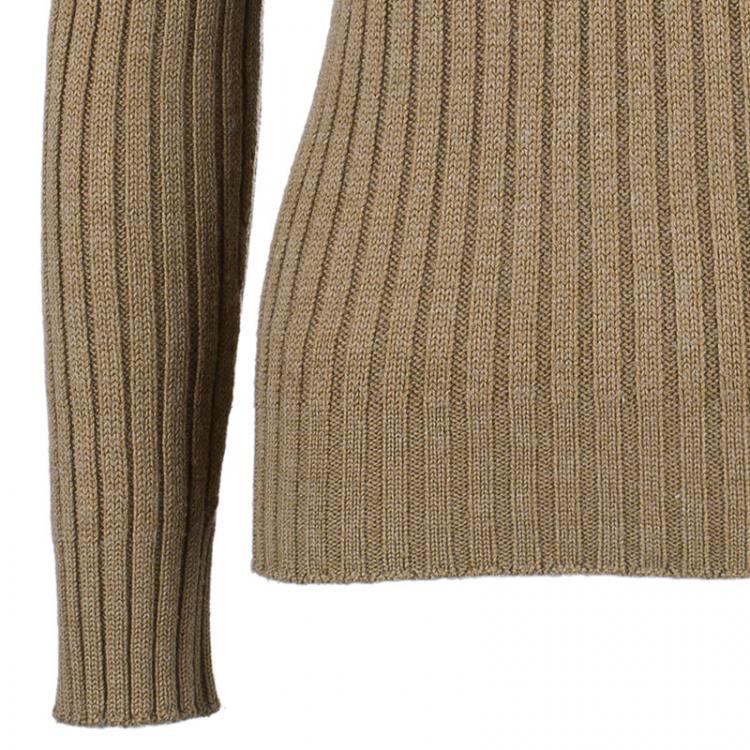 Pre Owned D and G Beige Turtleneck Sweater L