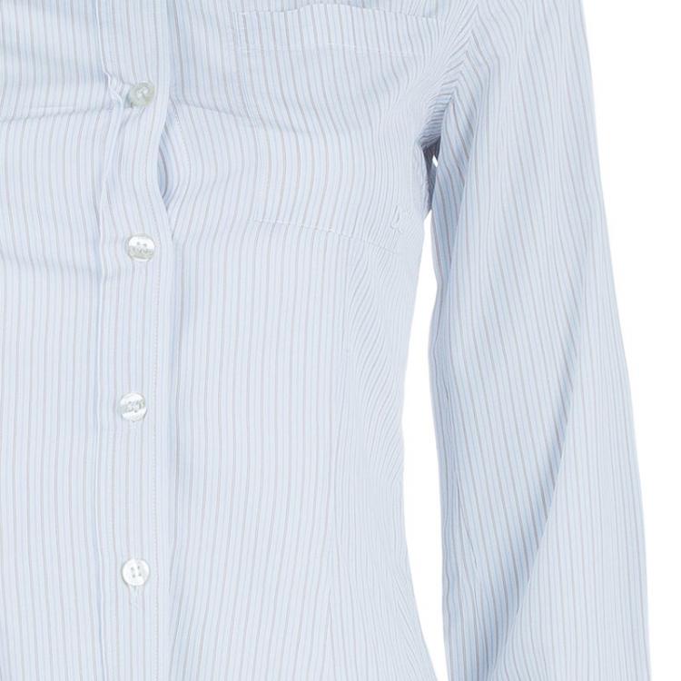 Pre Owned D&G Cotton Striped Button Down Shirt S