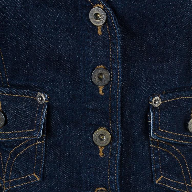 Pre Owned D and G Denim Halterneck Top M