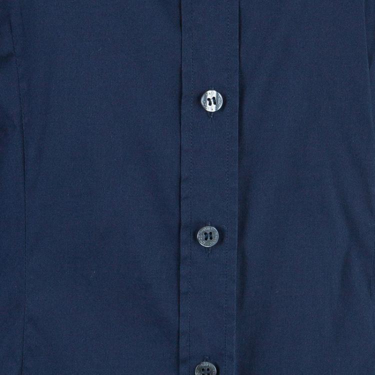 Pre Owned D&G Navy Cotton Button Down Shirt M
