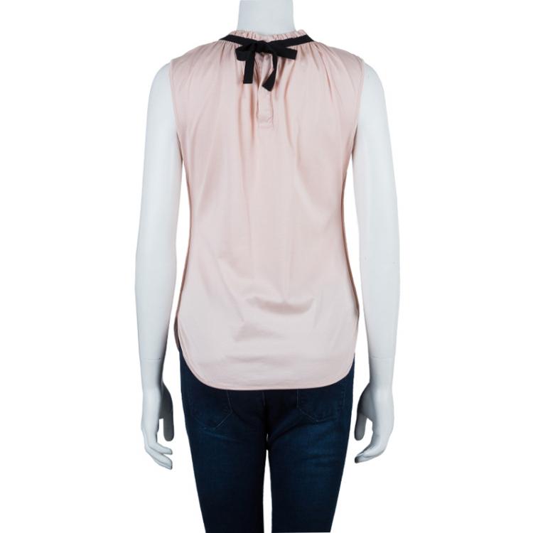 Pre Owned D and G Pale Blush Pink Sleeveless Top S