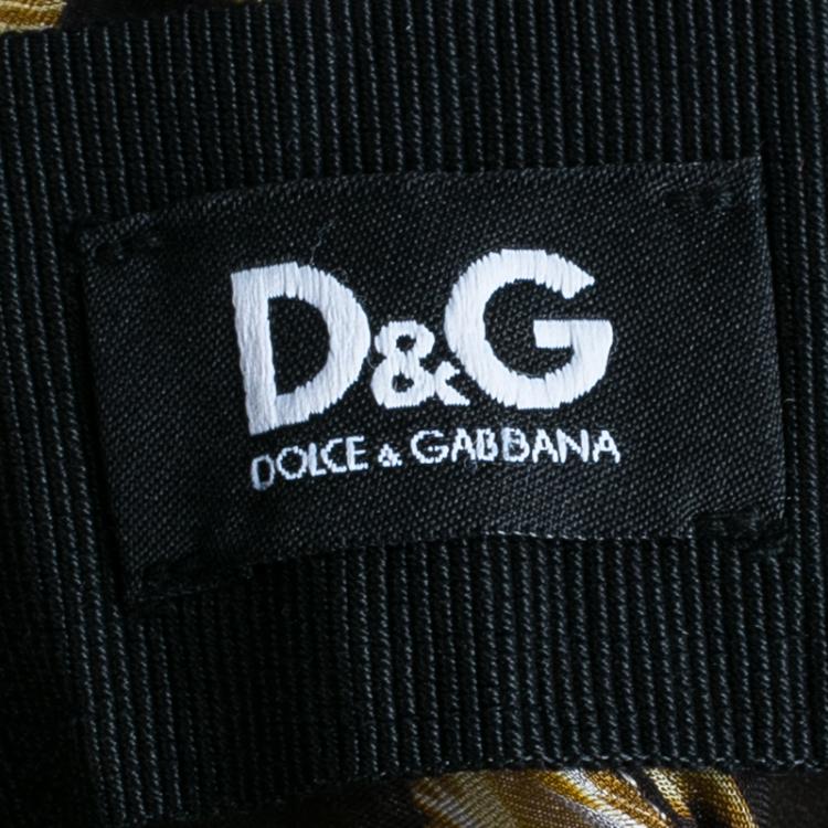 Pre Owned D&G Animal Print Halter Top M