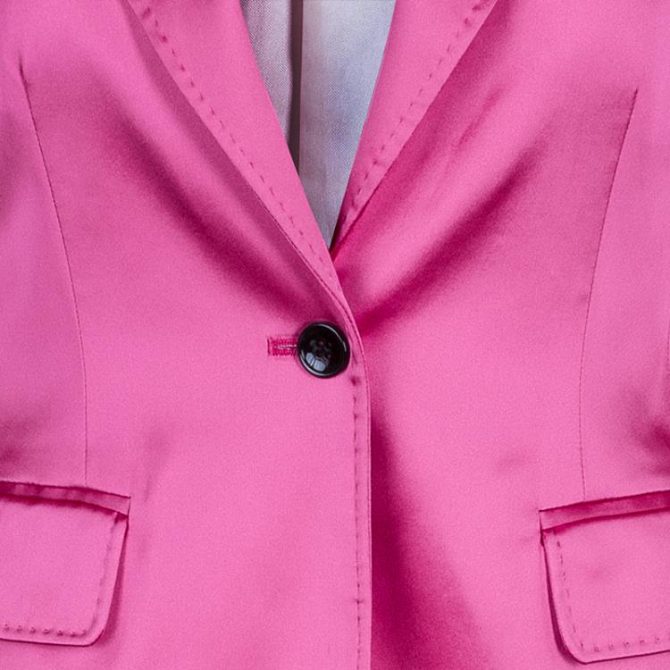 Pre Owned D&G Pink Satin Blazer M