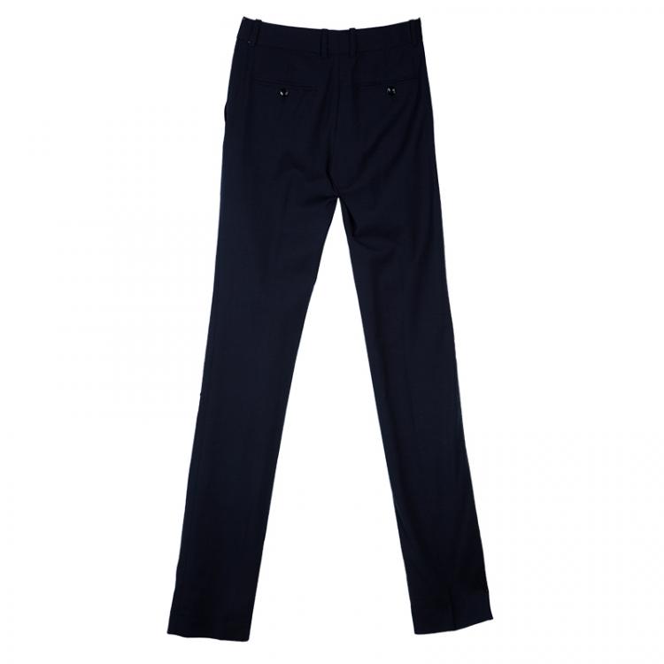 Pre Owned D&G Navy Wool Pants XS