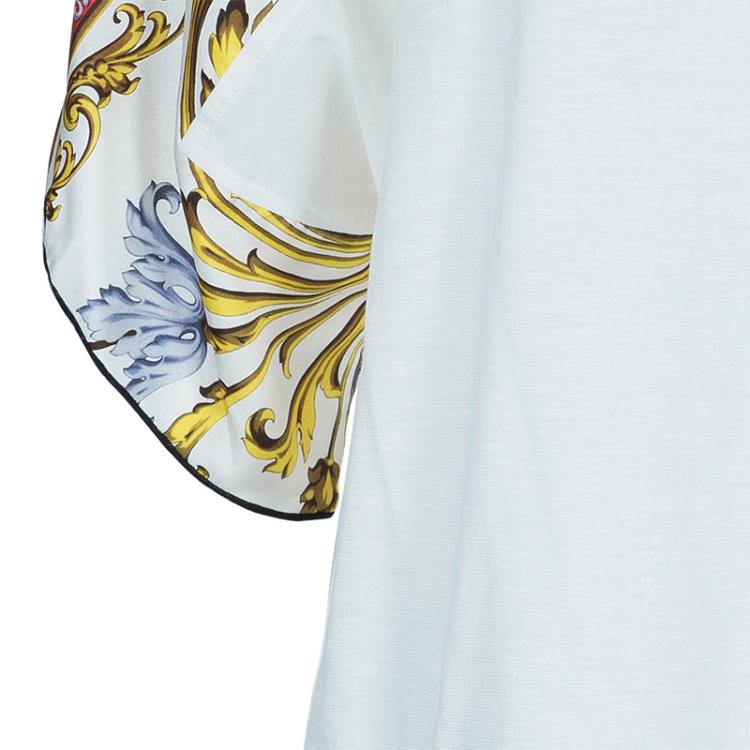 Pre Owned D&G Scarf Print Silk Top L